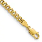 14k 4.25mm Solid Miami Cuban Chain Anklet